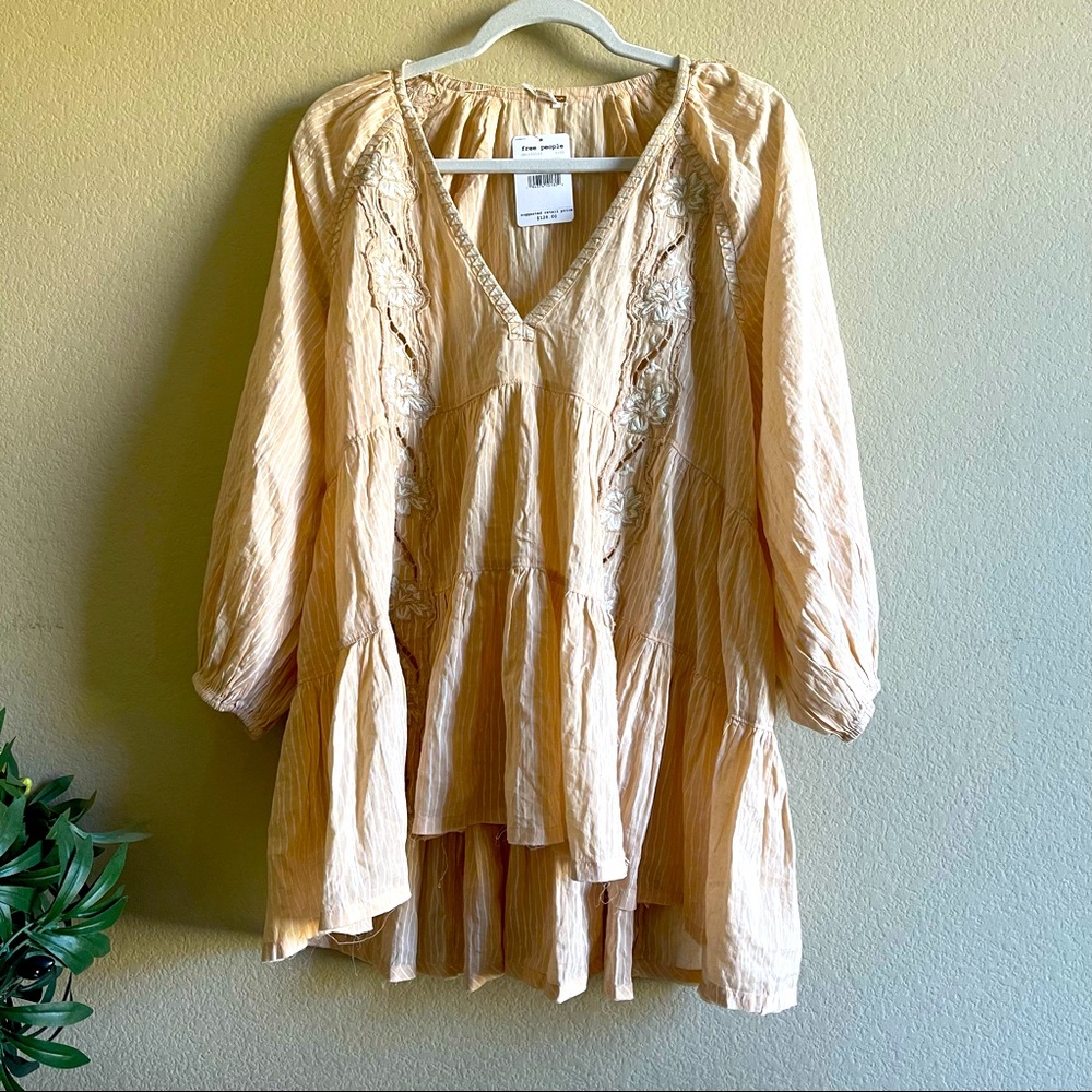 Free People NWT Ivory Dreams Top/Loose Tunic
